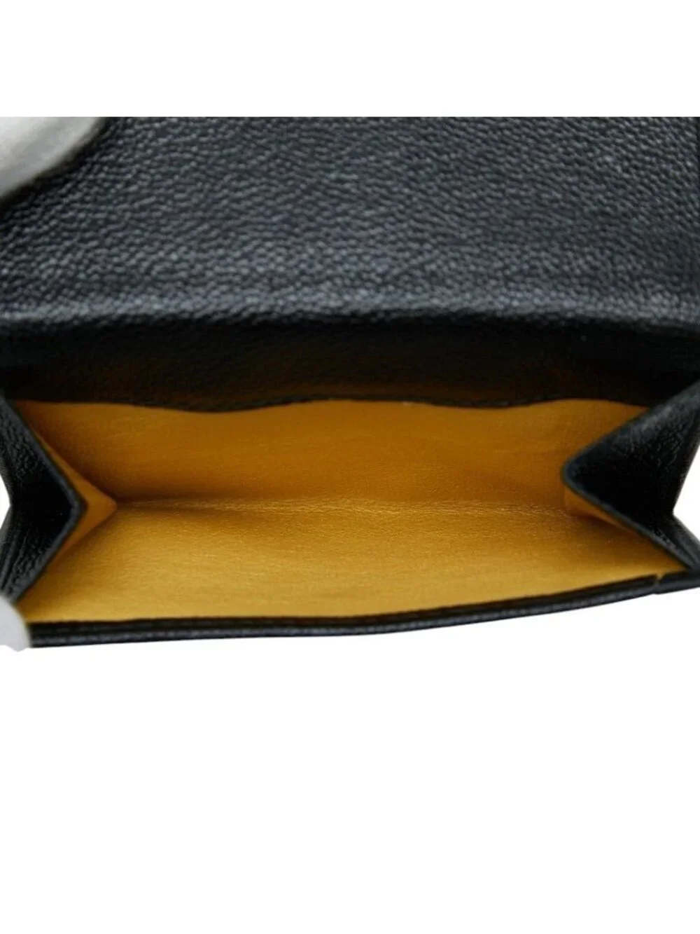 Bvlgari Doppiotondo Trifold Wallet Hook Black Leather